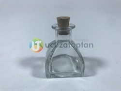 100 ml Kübik Difüzör Model Mantarlı Şişe (1 Koli 60 Adet) - Thumbnail