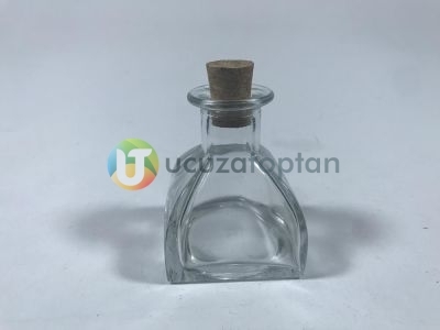 100 ml Kübik Difüzör Model Mantarlı Şişe (1 Koli 60 Adet)
