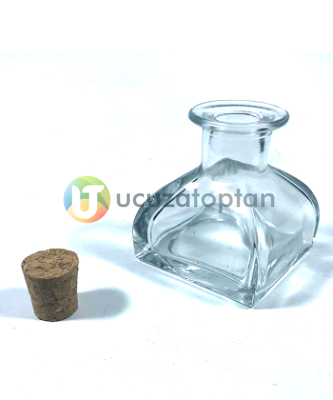 100 ml Kübik Difüzör Model Mantarlı Şişe (1 Koli 60 Adet)