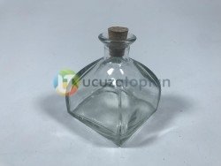200 ml Kübik Difüzör Model Mantarlı Şişe (1 Koli 40 Adet) - Thumbnail
