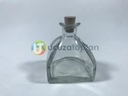 200 ml Kübik Difüzör Model Mantarlı Şişe (1 Koli 40 Adet) - Thumbnail