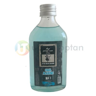 Metal Kapaklı Cam Tıraş Kolonyası Şişesi 200cc