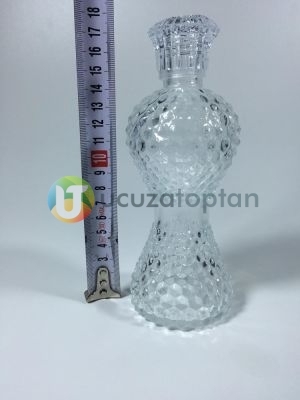 220 ml Dekoratif İnce Belli İksir Kolonya Şişesi (Boy 18 cm)