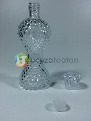 220 ml Dekoratif İnce Belli İksir Kolonya Şişesi (Boy 18 cm)