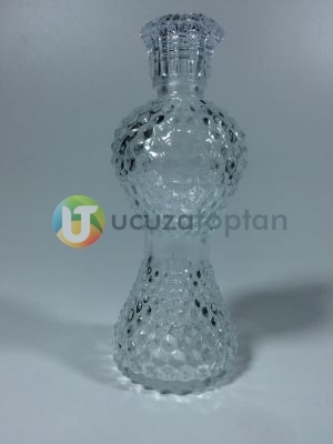 220 ml Dekoratif İnce Belli İksir Kolonya Şişesi (Boy 18 cm)