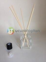 50 ml Kare Küp Bambu Koku Şişesi - Thumbnail