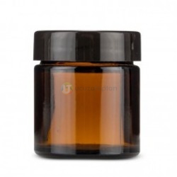 Amber Krem Kavanozu Set – 100 Ml Siyah Kapak