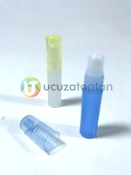 Boncuk Tıpalı Renkli Roll On Tester Yuvarlık Şişe - Thumbnail