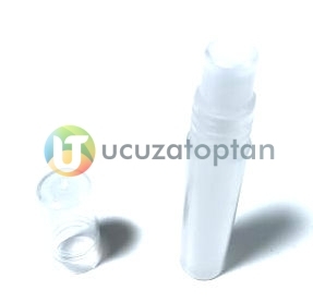 Boncuk Tıpalı Şeffaf PVC Roll On Şişe