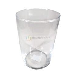  - Büyük Boy Uzun Mum Bardağı (Yükseklik:12,2cm Üst Çap:8,7cm Alt Çap:6,8cm)