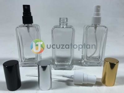 Çevirme Valfli 50 ml Iphone Boş Cam Parfüm Şişesi - (1 Koli 120 Adet)