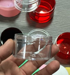 Çok Amaçlı Kristal Mika Vida Kapaklı Kavanoz – 100ml - Thumbnail
