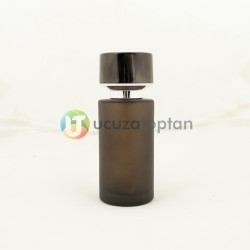 Kahverengi Kavuk Kapaklı 50 cc Silindir Cam Parfüm Şişesi 1 Koli 120 Adet - Thumbnail