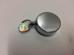  - Fonksiyonel Çelik İpli Metal Yoyo Anahtarlık - Çap 4 cm