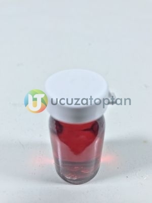 Geçme Plastik Kapaklı Çok Amaçlı 8ml Boş Cam Serum Şişesi 