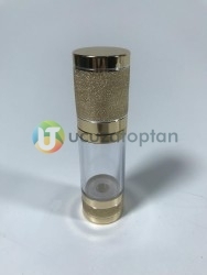 Gold Renk Valfsiz Asansörlü 30 cc PVC Krem Likit Şişesi (1 Koli-300 Adet) - Thumbnail