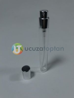 İnce Şeffaf Camlı 10 ml Boş Kalem Parfüm Şişesi (1 Koli- 2.250 Adet)