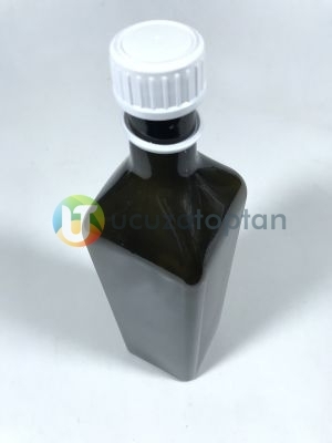 Köşeli 1000 cc Amber Kahverengi Boş Zeytinyağı Şişesi (1 litre) 