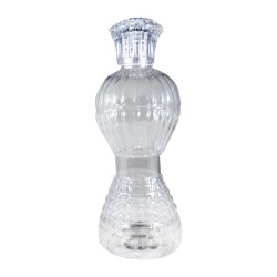 Kristal Kapak 300ml Plastik Kolonya Şişesi 