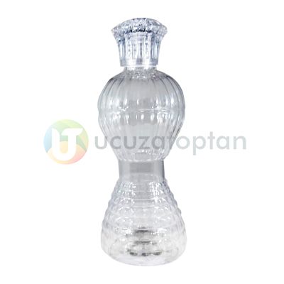 Kristal Kapak 300ml Plastik Kolonya Şişesi 