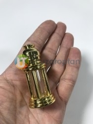 Kum Saati Model Metal Kaplamalı 3 ml Sürme ve Esans Şişesi - Thumbnail