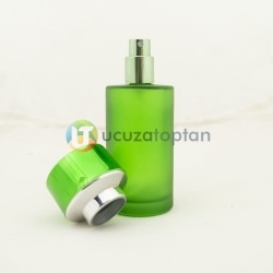 Fıstık Yeşili Kavuk Kapaklı 50 cc Silindir Cam Parfüm Şişesi 1 Koli 120 Adet - Thumbnail