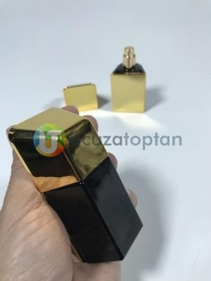 Mini Boy Altın Külçe Tasarımlı 20 ml Tester Cam Şişe - 1 Koli (180 Adet)