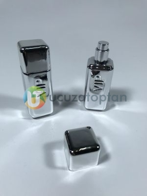 Mini Boy Gümüş Renk Bay VIP 30 ml Tester Cam Şişe - 1 Koli (192 Adet)