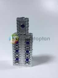 Plastik Kaplama Desenli 50 cc Boş Cam Parfüm Şişesi - Thumbnail