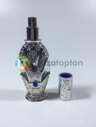 Plastik Kaplama Desenli 50 cc Boş Cam Parfüm Şişesi - Thumbnail
