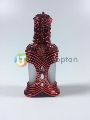 Plastik Kaplama Desenli 50 cc Boş Cam Parfüm Şişesi 