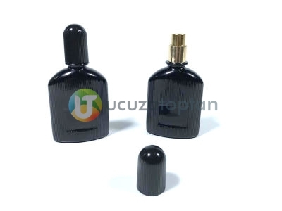 Siyah Renk 25 ml Tester Cam Şişe - 1 Koli (182 Adet)