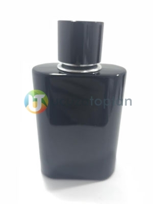 Siyah Renk Kapatma Valfli Set Halinde 100 cc Boş Parfüm Şişesi (1 Koli: 84 Adet)