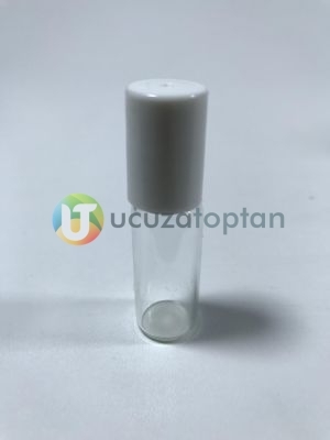 Üstü Döner Top Başlıklı 5 cc Roll On Tester Cam Şişe - 1 Koli (2200 adet)