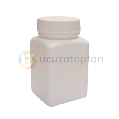 Vidalı Kapaklı Kare Küp 90-100 ml arası Çok Amaçlı Plastik Şişe