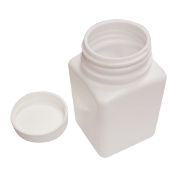 Vidalı Kapaklı Kare Küp 90-100 ml arası Çok Amaçlı Plastik Şişe - Thumbnail