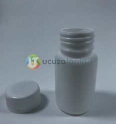 Vidalı Kapaklı Silindir 50 ml Çok Amaçlı Plastik Şişe - Thumbnail