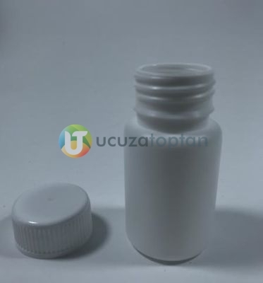 Vidalı Kapaklı Silindir 50 ml Çok Amaçlı Plastik Şişe