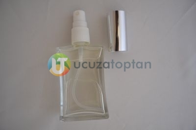 Vidalı Valf 30 ml Boş Cam Parfüm Şişesi İnce Belli - (1 Koli 162 Adet)